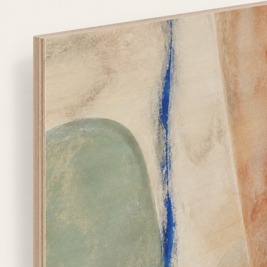 Mineral Air | Wood Print — edge close-up