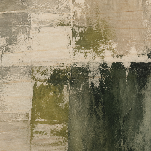 Green in the Mist | Wood Print — surface close-up