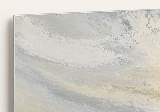 Beyond the Bend | Brushed Aluminum Print — edge close-up