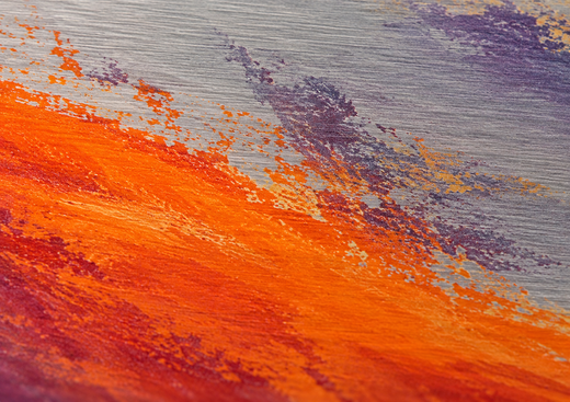 Beyond the Bend | Brushed Aluminum Print — surface close-up
