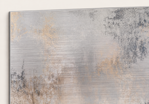 Nearly Gone | Brushed Aluminum Print — edge close-up