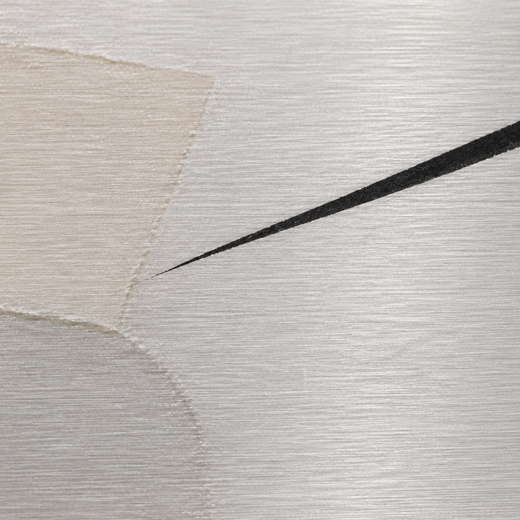White Fold | Brushed Aluminum Print — surface close-up