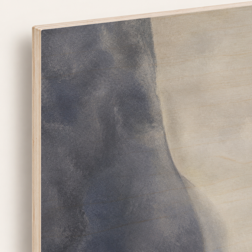 Quiet Monument | Wood Print — edge close-up