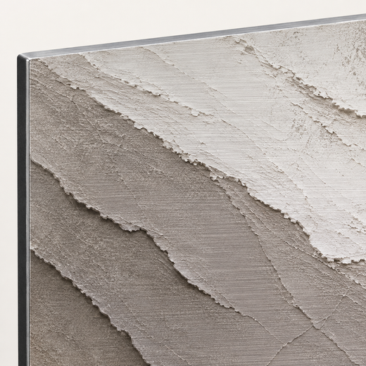 Under the Surface | Brushed Aluminum Print — edge close-up