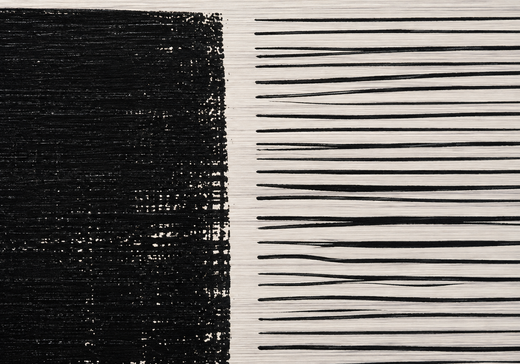 Line by Line | Brushed Aluminum Print — surface close-up