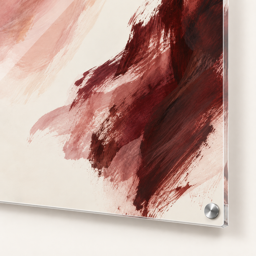 Rose Interval | Acrylic Print — edge close-up