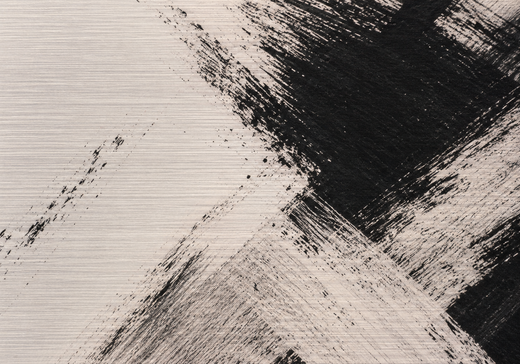 Quick in Black | Brushed Aluminum Print — surface close-up