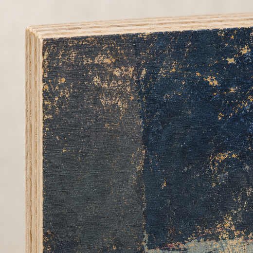 Small Gatherings | Wood Print — edge close-up