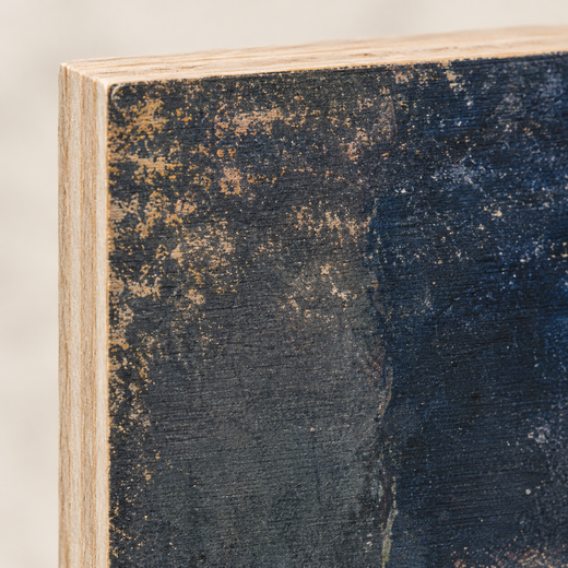 Small Gatherings | Wood Print — edge close-up