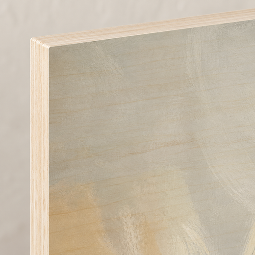 Soft Monument | Wood Print — edge close-up