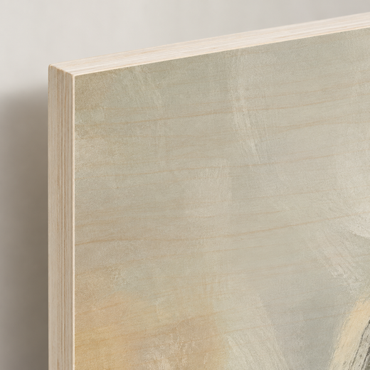 Soft Monument | Wood Print — edge close-up