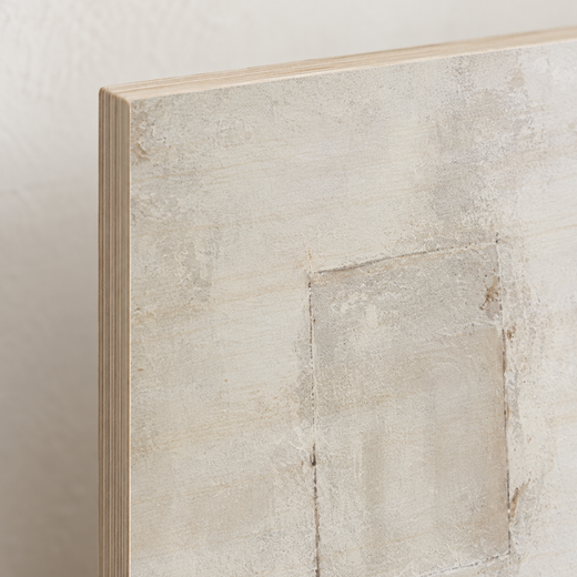 Gold Between Greys | Wood Print — edge close-up