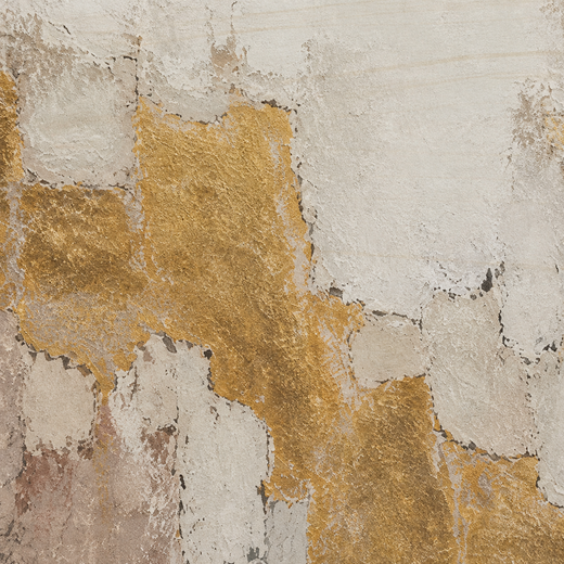Gold Between Greys | Wood Print — surface close-up