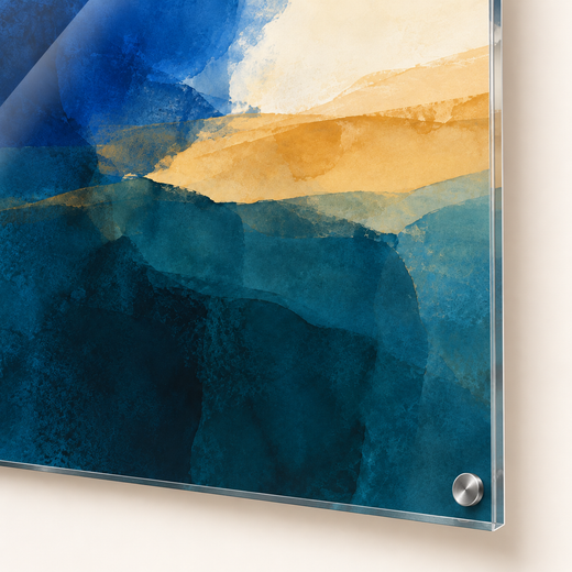 Tidal Veil | Acrylic Print — edge close-up