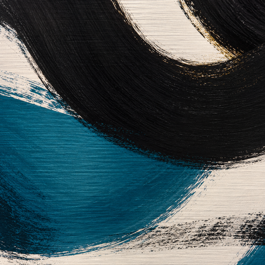 Turn Toward Yellow | Brushed Aluminum Print — surface close-up