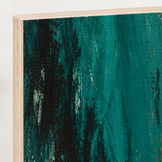 Colour Columns | Wood Print — edge close-up