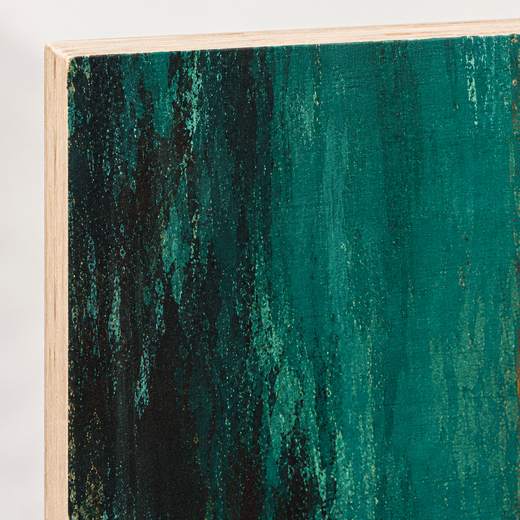 Colour Columns | Wood Print — edge close-up