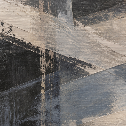 Across the Grey | Brushed Aluminum Print — surface close-up