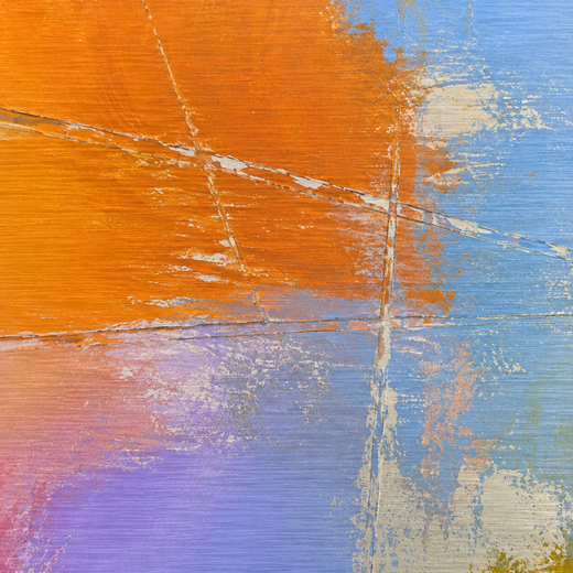 Wet Light | Brushed Aluminum Print — surface close-up