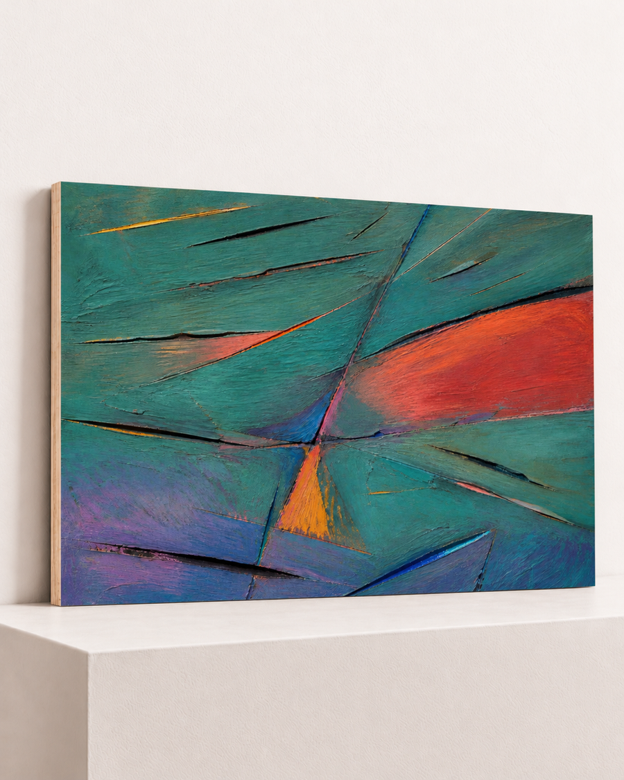 Across the Turquoise | Wood Print