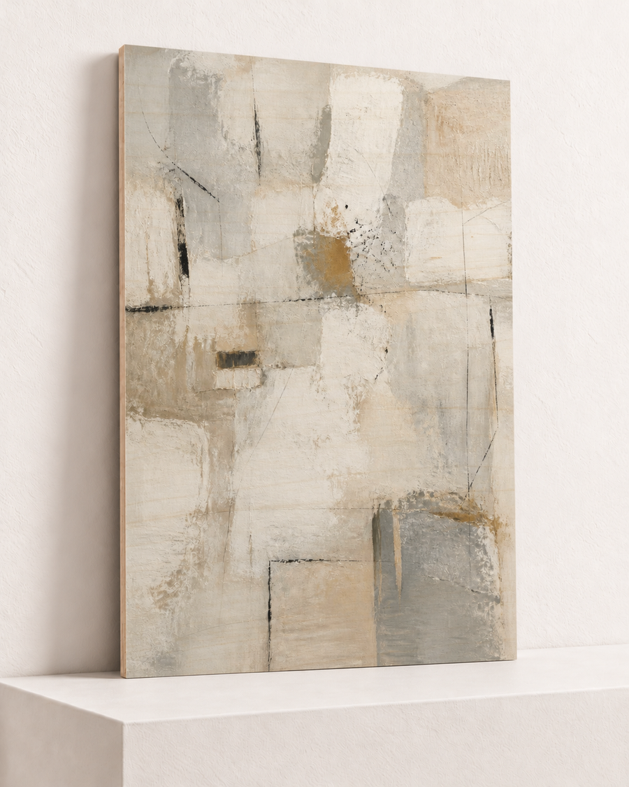 Almost White | Wood Print