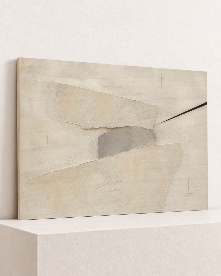 White Fold | Wood Print