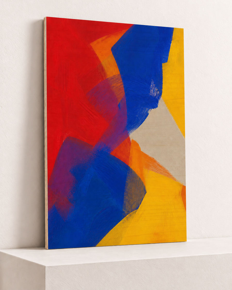 Red, Blue, Yellow | Wood Print