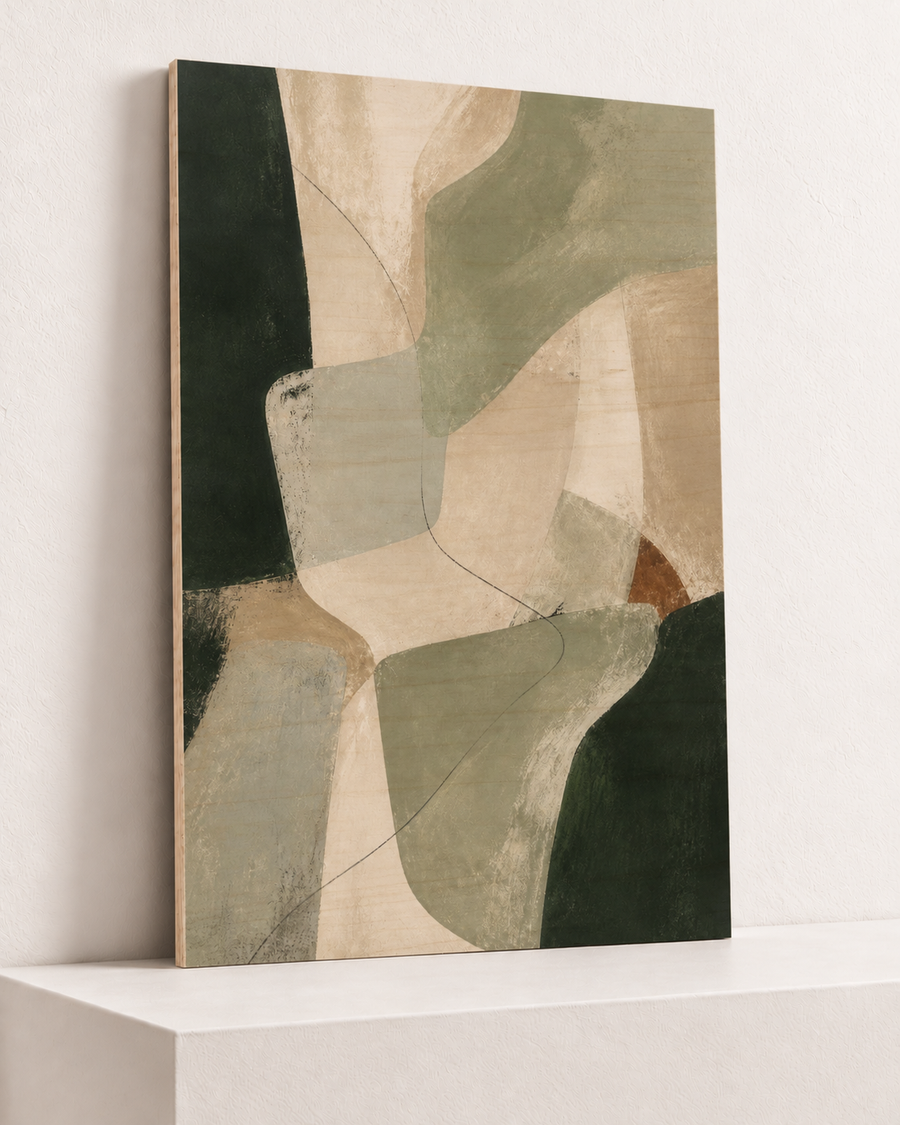 Green in Good Company | Wood Print