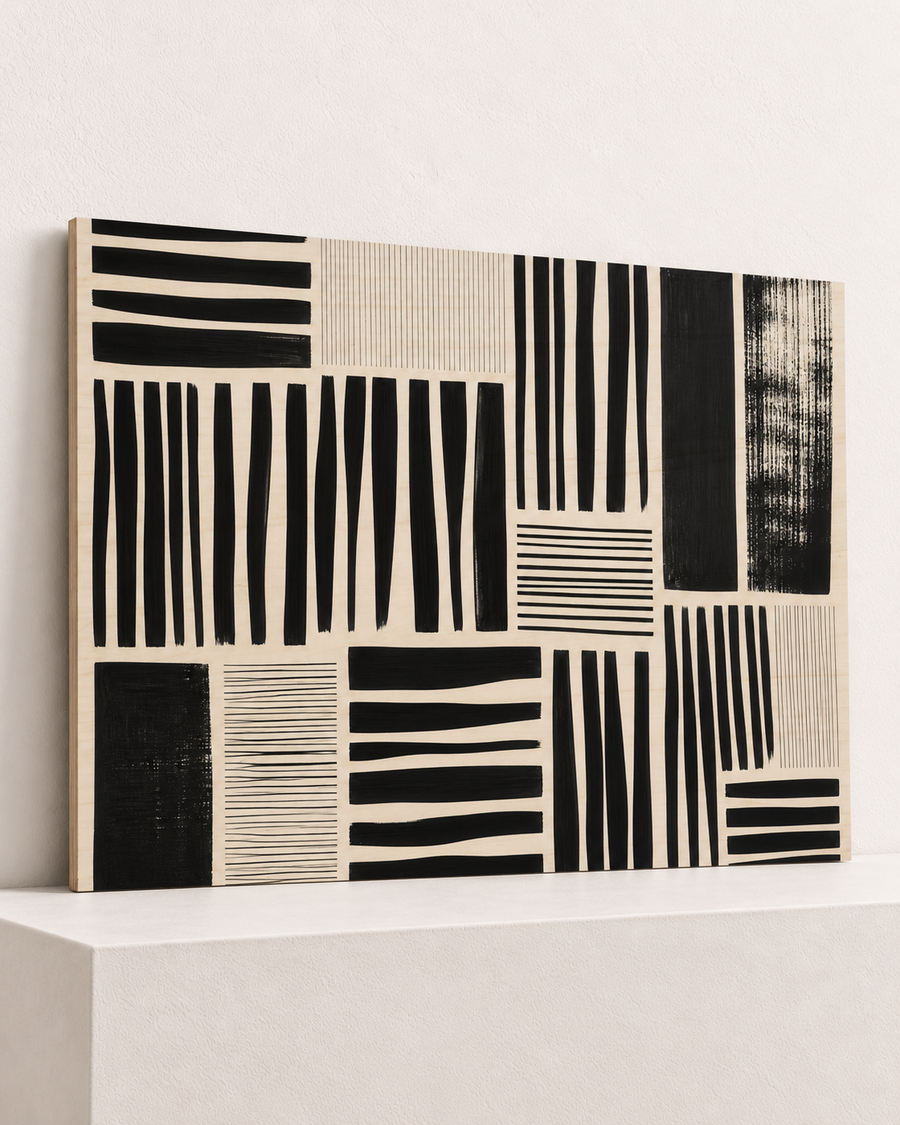 Line by Line | Wood Print