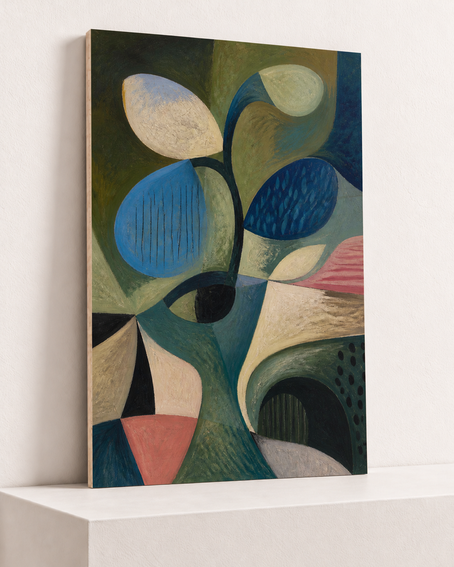 Blue Seed | Wood Print