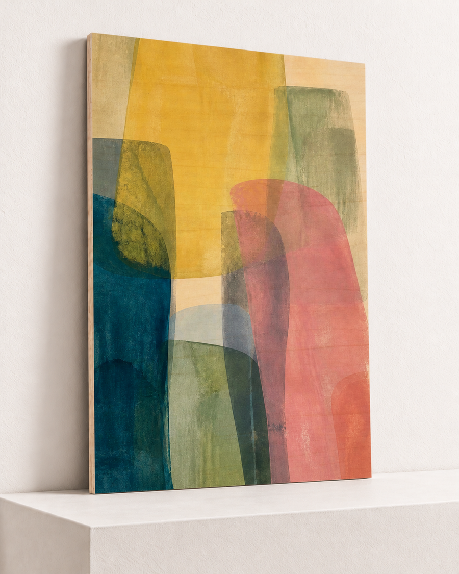 Sun Through Colour | Wood Print
