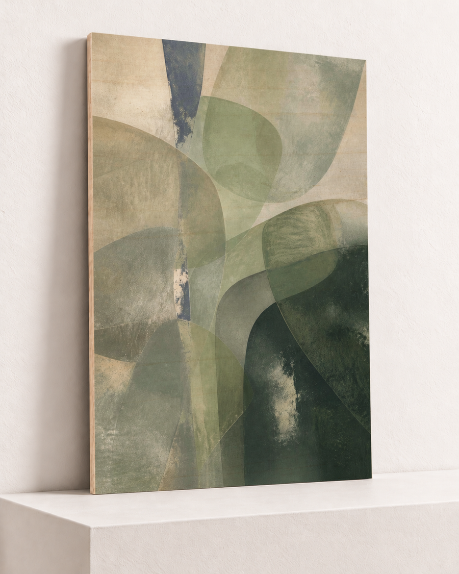 Veiled Hills | Wood Print