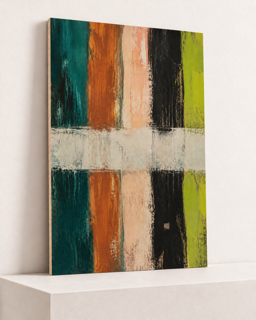 Colour Columns | Wood Print