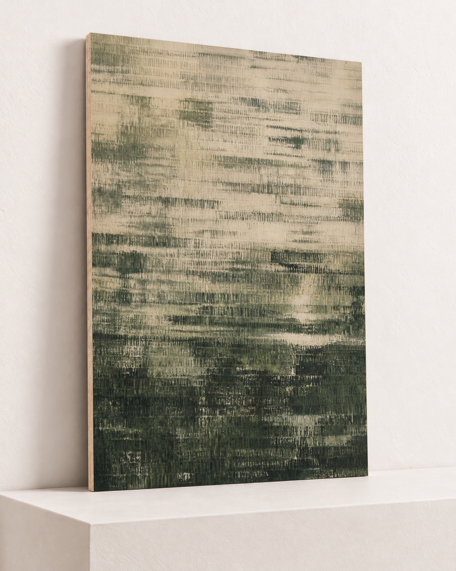 Olive Threads | Wood Print