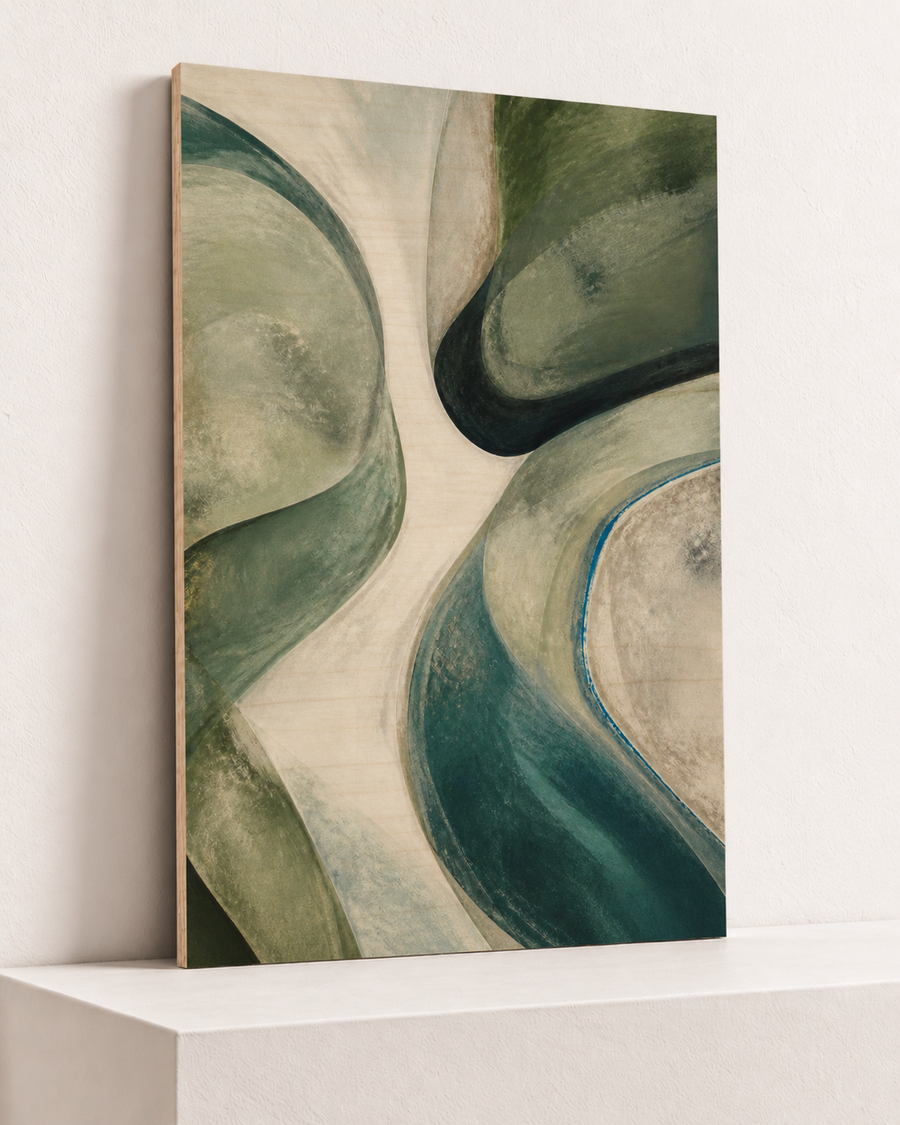 A Green Turn | Wood Print