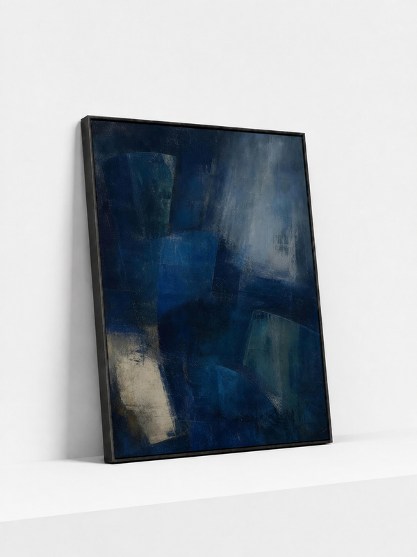 Down in Blue | Metal Framed