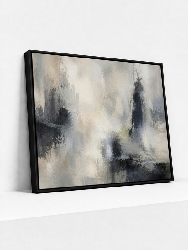 Divided Ground Framed Canvas | Contemporary Abstract Wall Art
