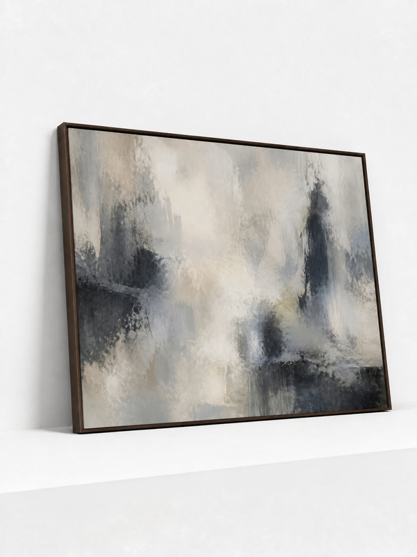Divided Ground Wooden Framed | Contemporary Abstract Wall Art