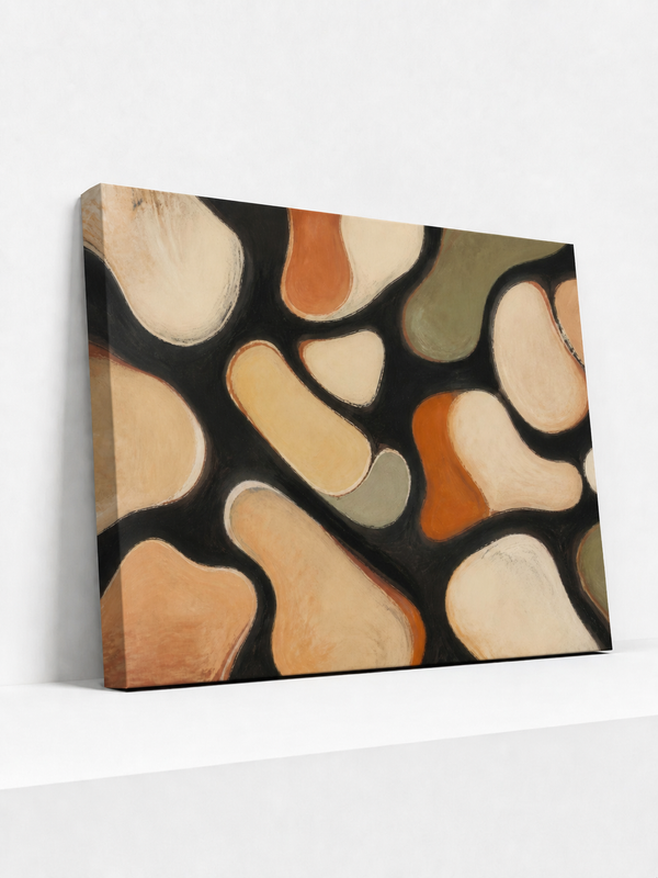 Biomorphic Network Canvas | Contemporary Abstract Wall Art