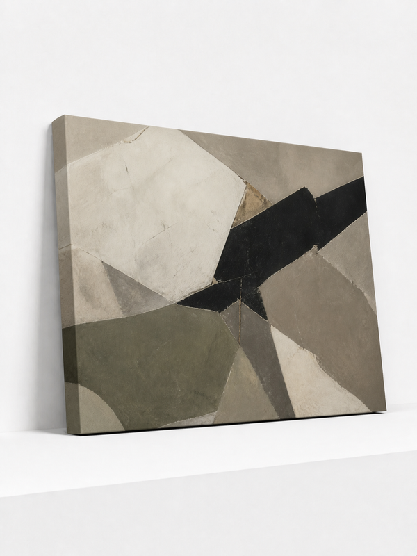 Fractured Panorama Canvas | Contemporary Abstract Wall Art