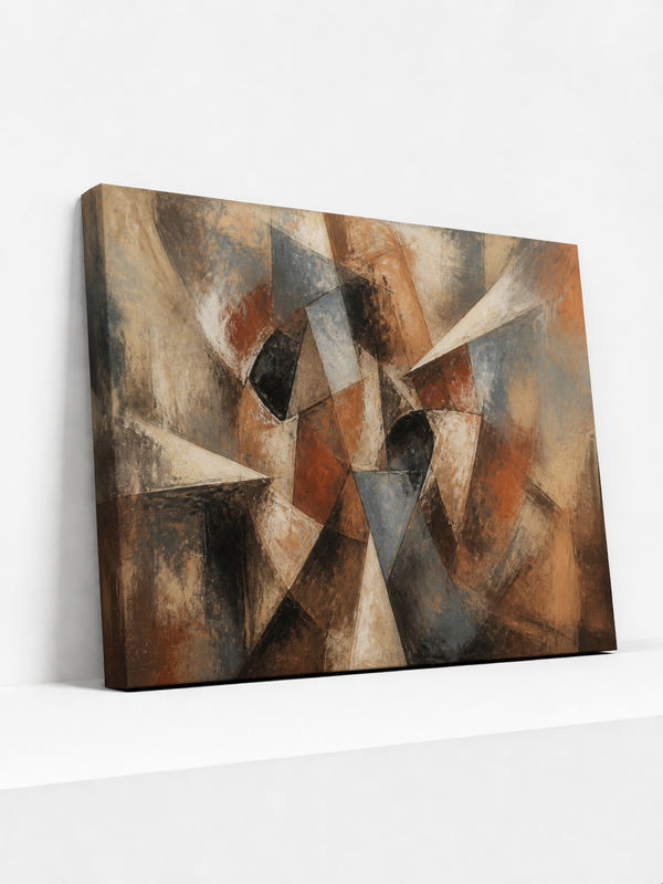 Faceted Mass Canvas | Contemporary Abstract Wall Art