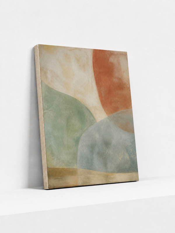 Curved Quiet Canvas | Contemporary Abstract Wall Art