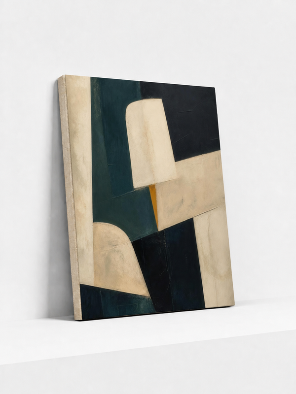 Modular Totem Canvas | Minimalist Abstract Wall Art