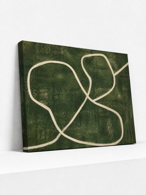 Wandering Contour Canvas | Minimalist Abstract Wall Art