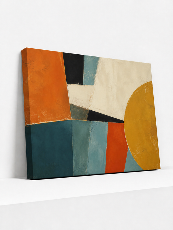 Mid-Century Modular Canvas | Modern Abstract Wall Art