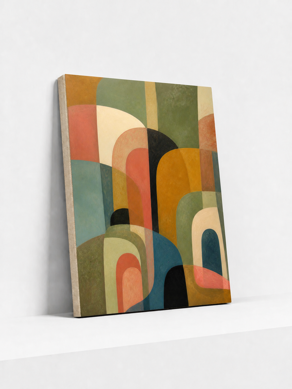 Translucent Arches Canvas | Modern Abstract Wall Art