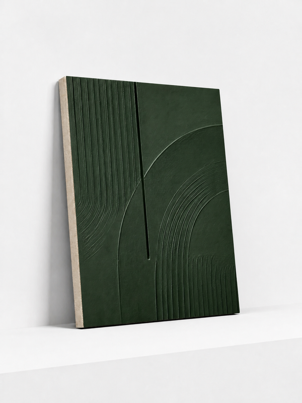 Combed Field Canvas | Textured Abstract Wall Art