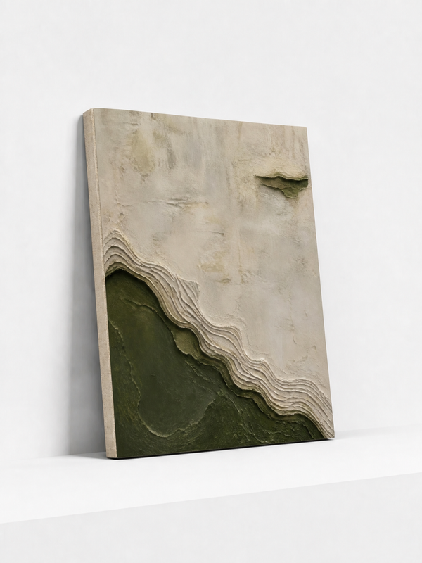 Eroded Basin Canvas | Textured Abstract Wall Art