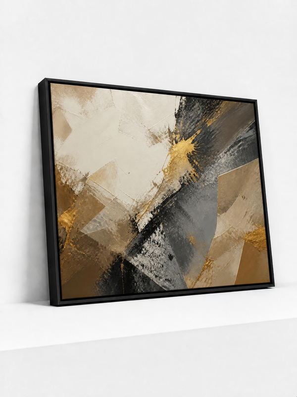 Where Ochre Meets Black | Framed Canvas