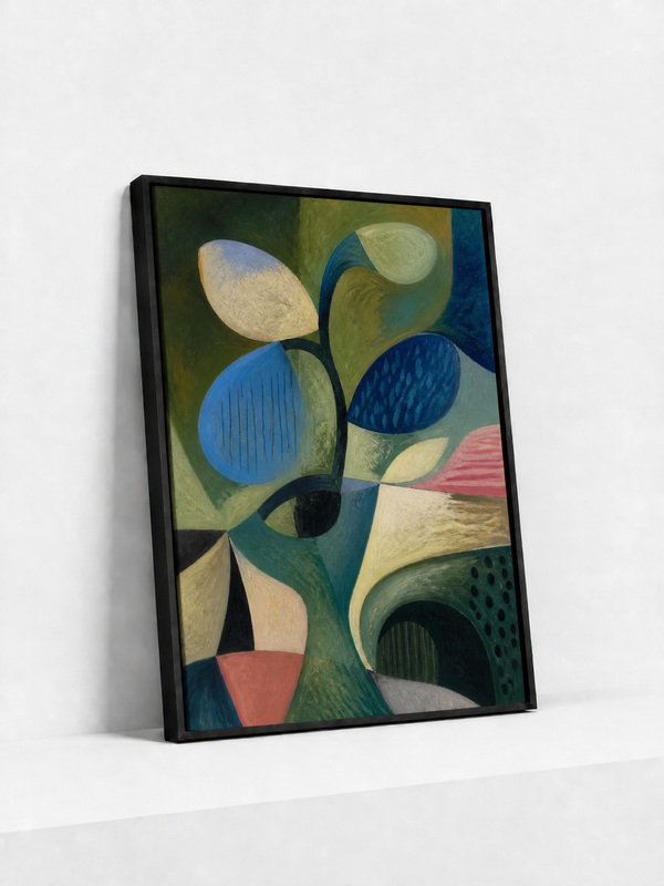 Blue Seed | Framed Canvas